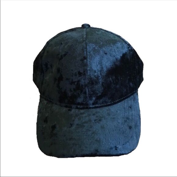 Black Velvet Baseball Cap NWT Round Sun Hat - Picture 1 of 4
